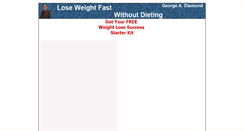 Desktop Screenshot of loseweightfastwithoutdieting.com