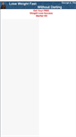 Mobile Screenshot of loseweightfastwithoutdieting.com